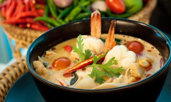 Lemon & Coriander Mutton/Prawns Soup