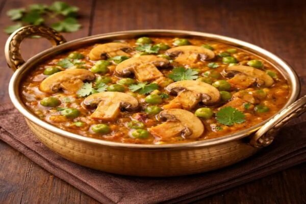 Mushroom Mattar Masala